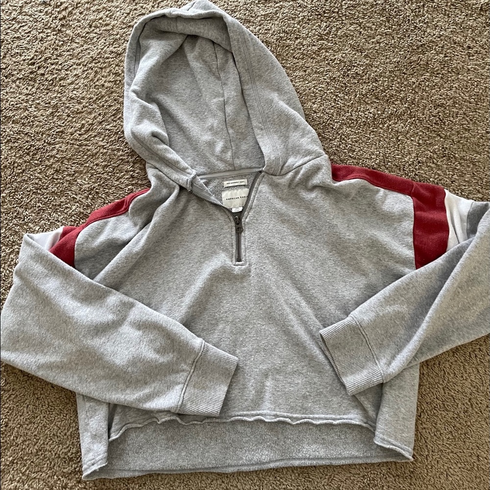 American eagle cropped lightweight hoodie